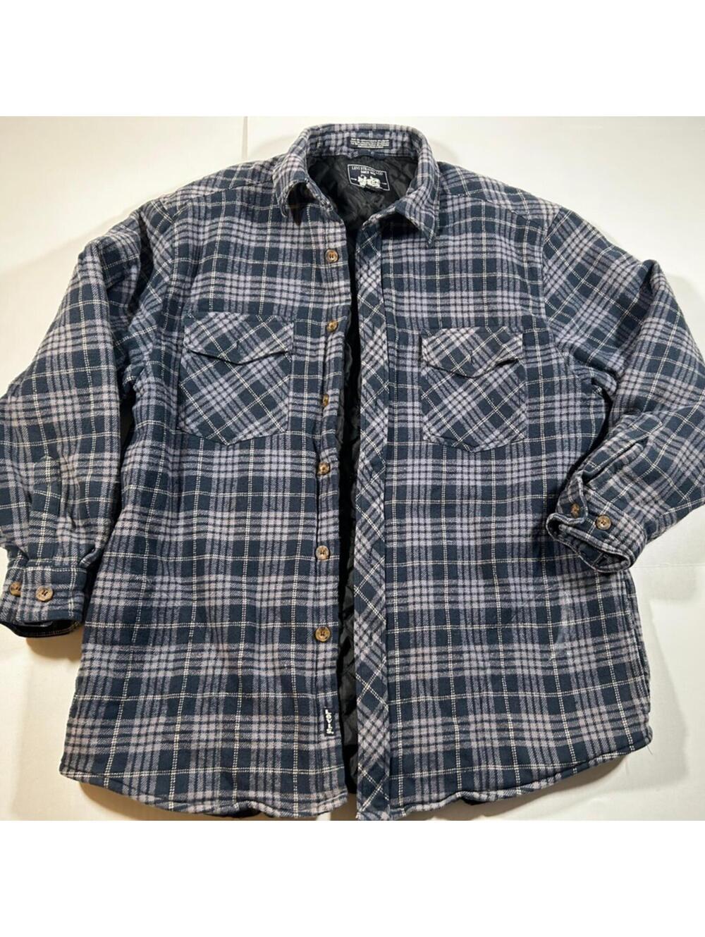 Levi's Flannel Jacket Button Up Large